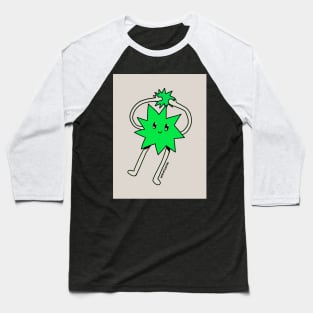 Silly Little Guy | Green Version Baseball T-Shirt